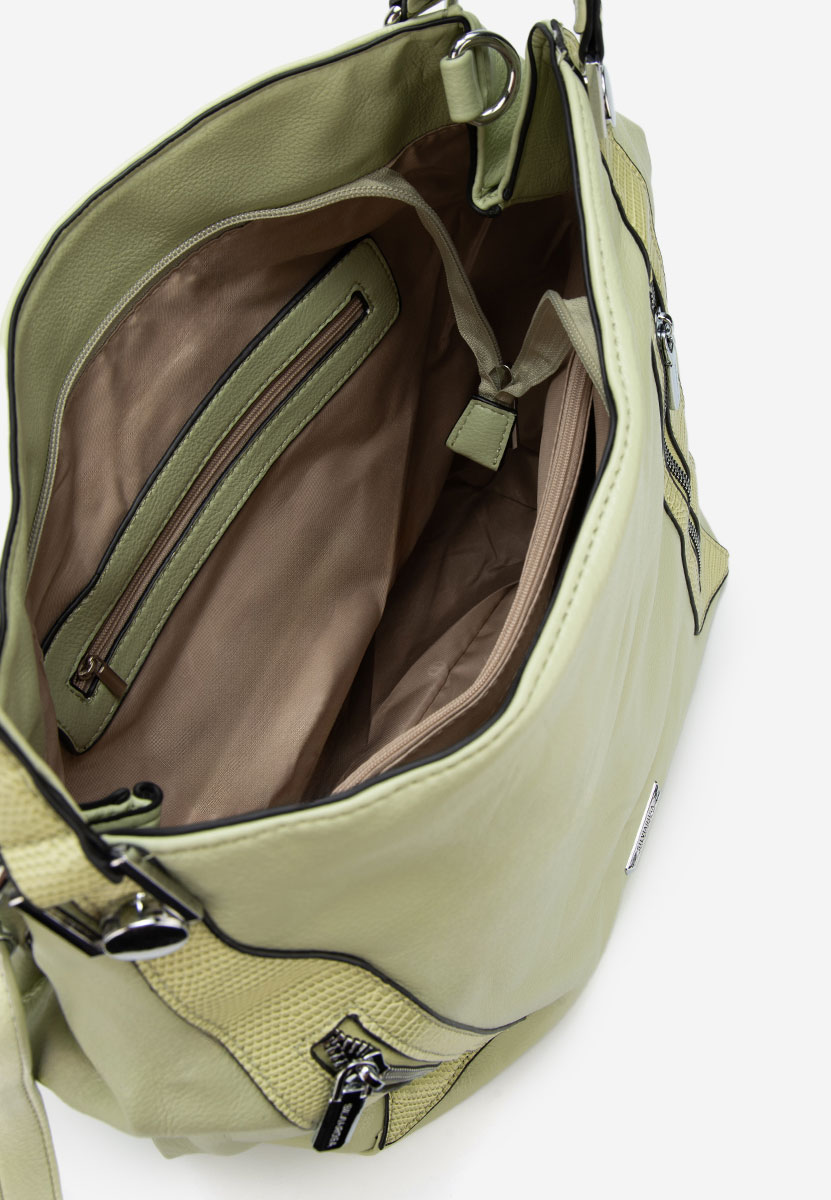 Silvia rosa 8257 zöld kézitáska