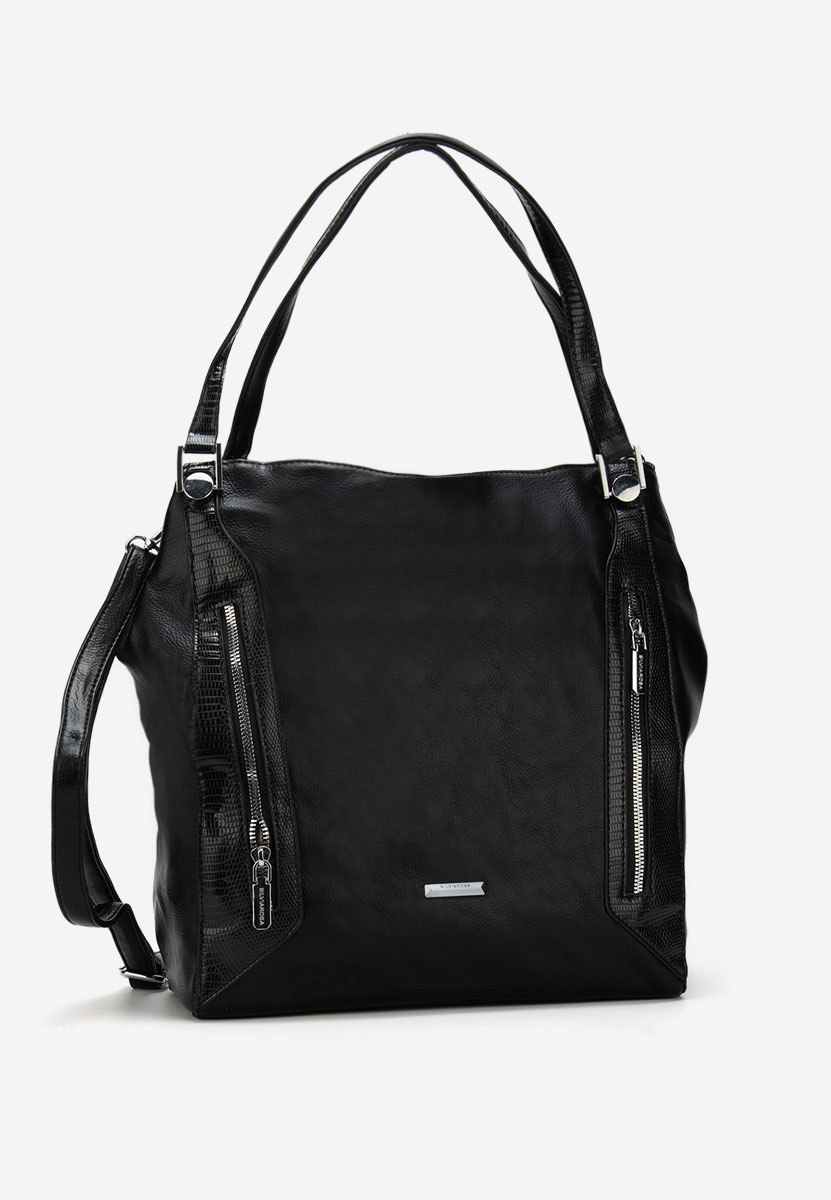 Silvia rosa 8257 fekete kézitáska