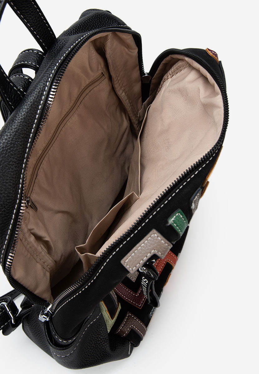 Silvia rosa 6129 fekete hátizsák