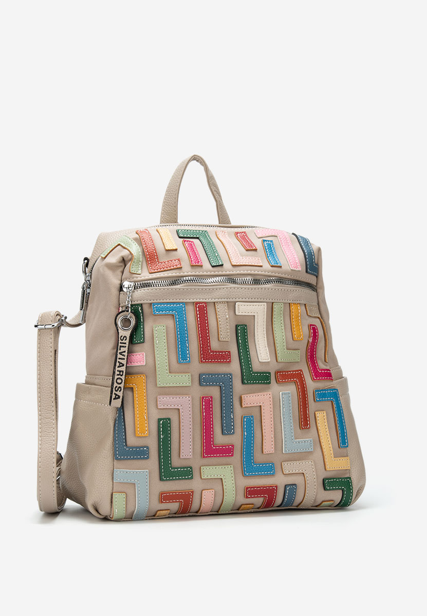Silvia rosa 6129 v2 bézs hátizsák