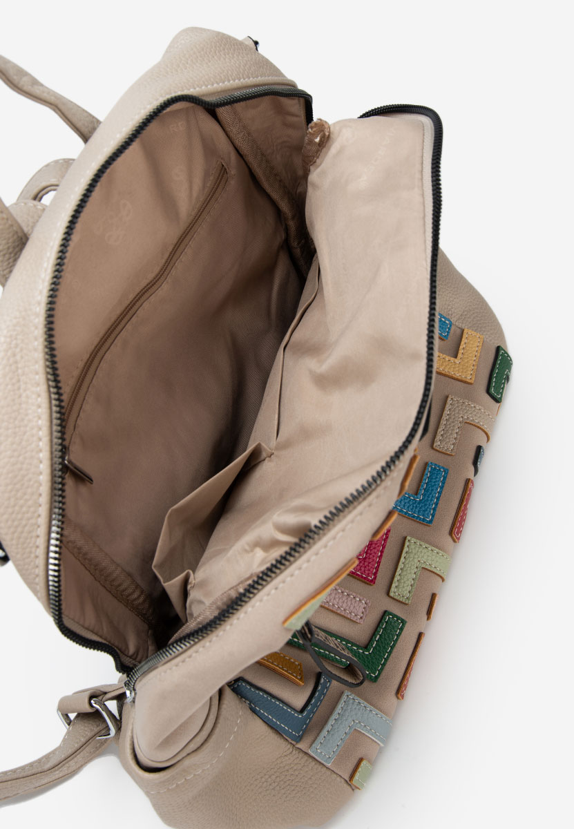 Silvia rosa 6129 v2 bézs hátizsák