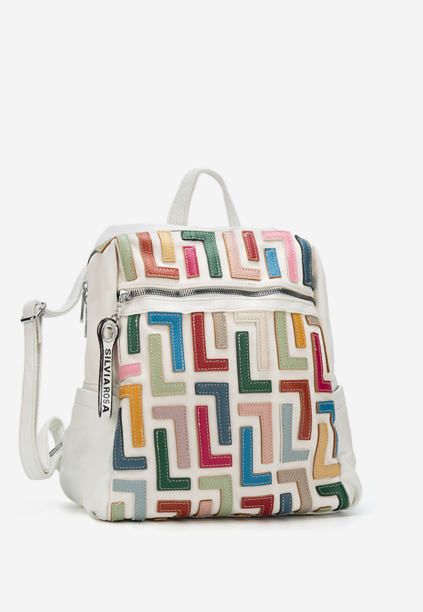 Silvia rosa 6129 fehér hátizsák