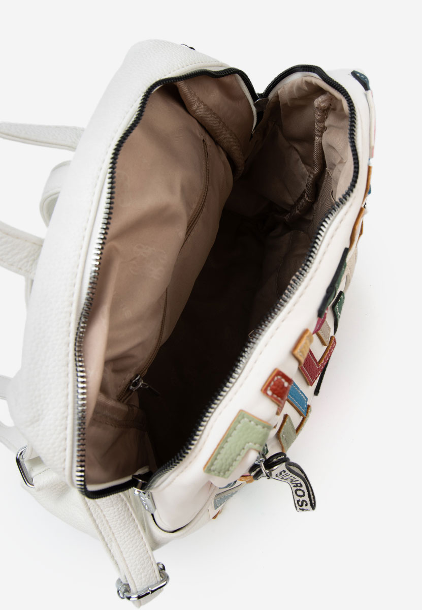 Silvia rosa 6129 fehér hátizsák