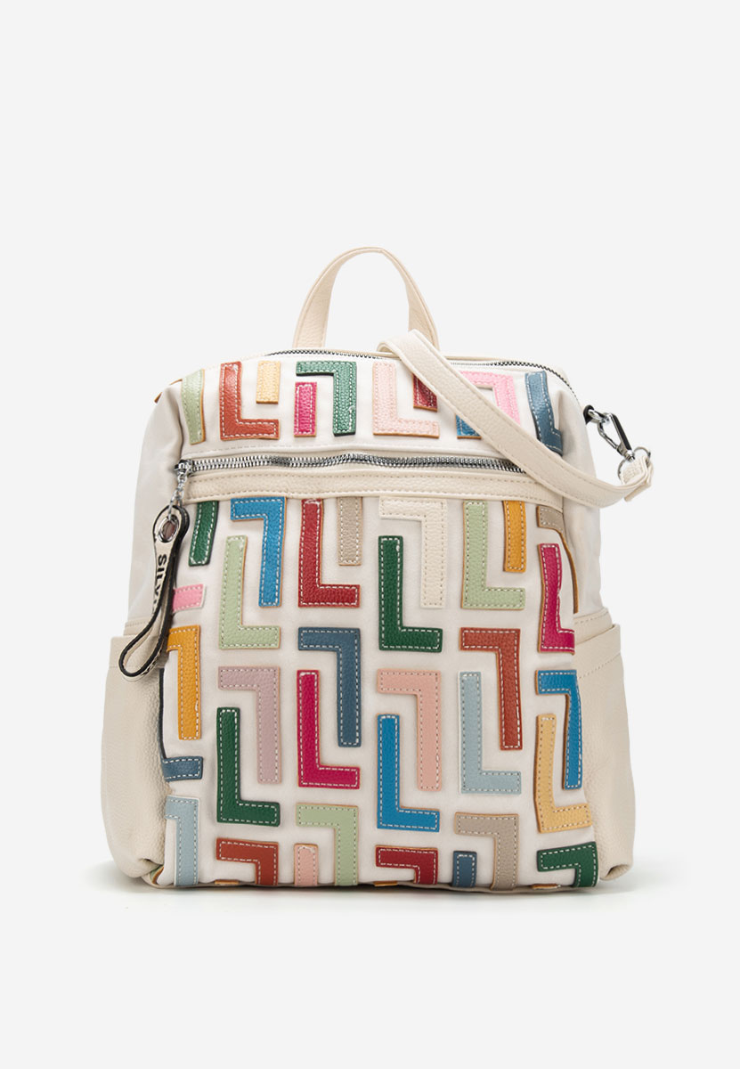 Silvia rosa 6129 bézs hátizsák