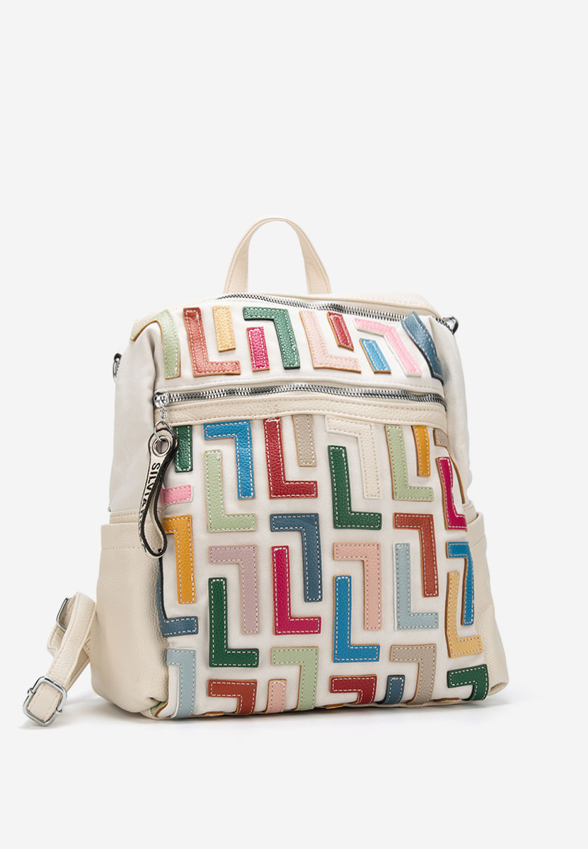 Silvia rosa 6129 bézs hátizsák