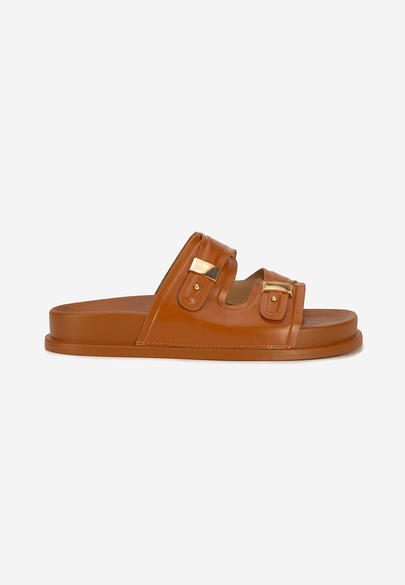Carmenta camel telitalpú platform papucs