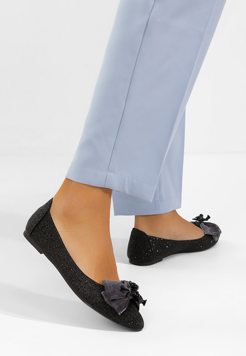 Adelyma fekete elegáns balerina 