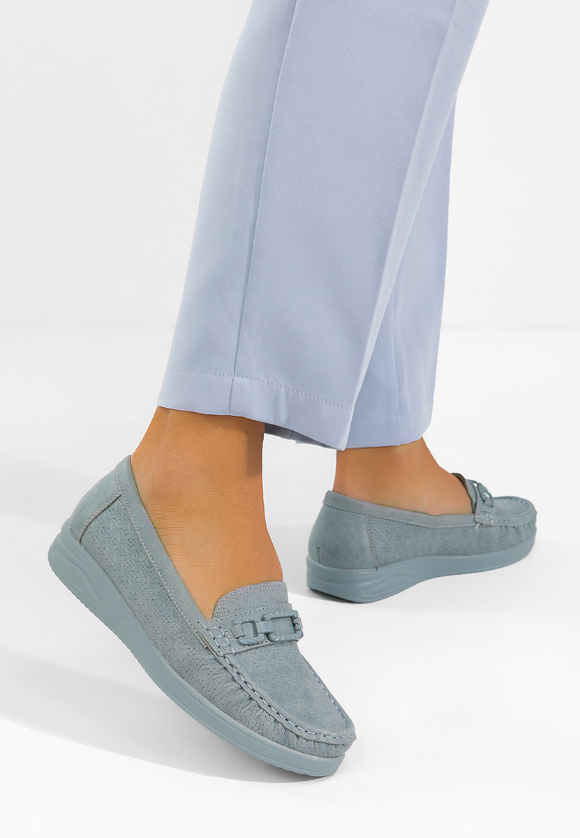 Ansleya kék női mokaszin