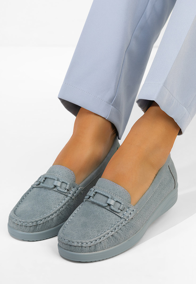 Ansleya kék női mokaszin