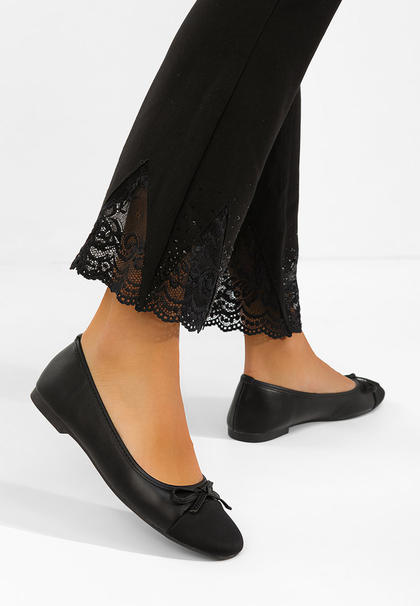 Letiza fekete női balerina