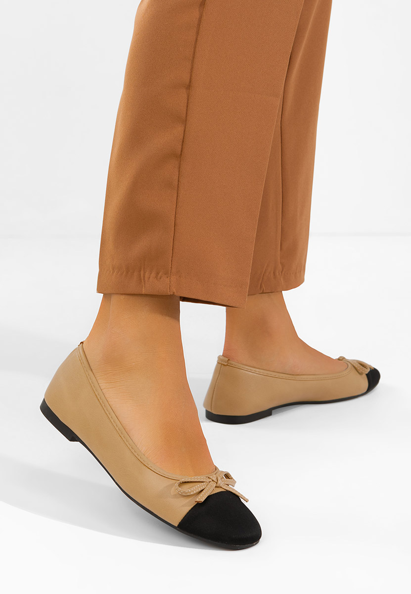 Letiza khaki női balerina