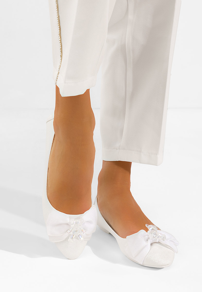 Adelyma fehér elegáns balerina 