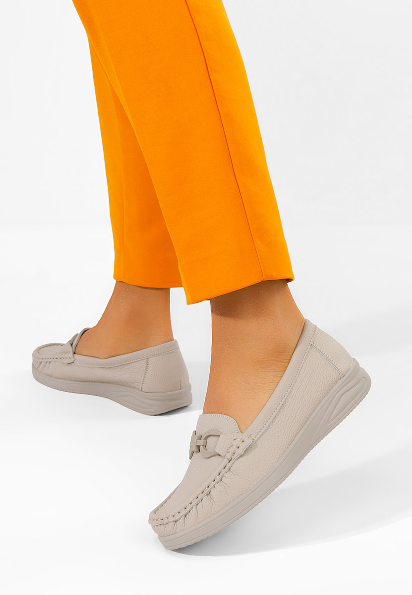 Cristiena khaki női mokaszin