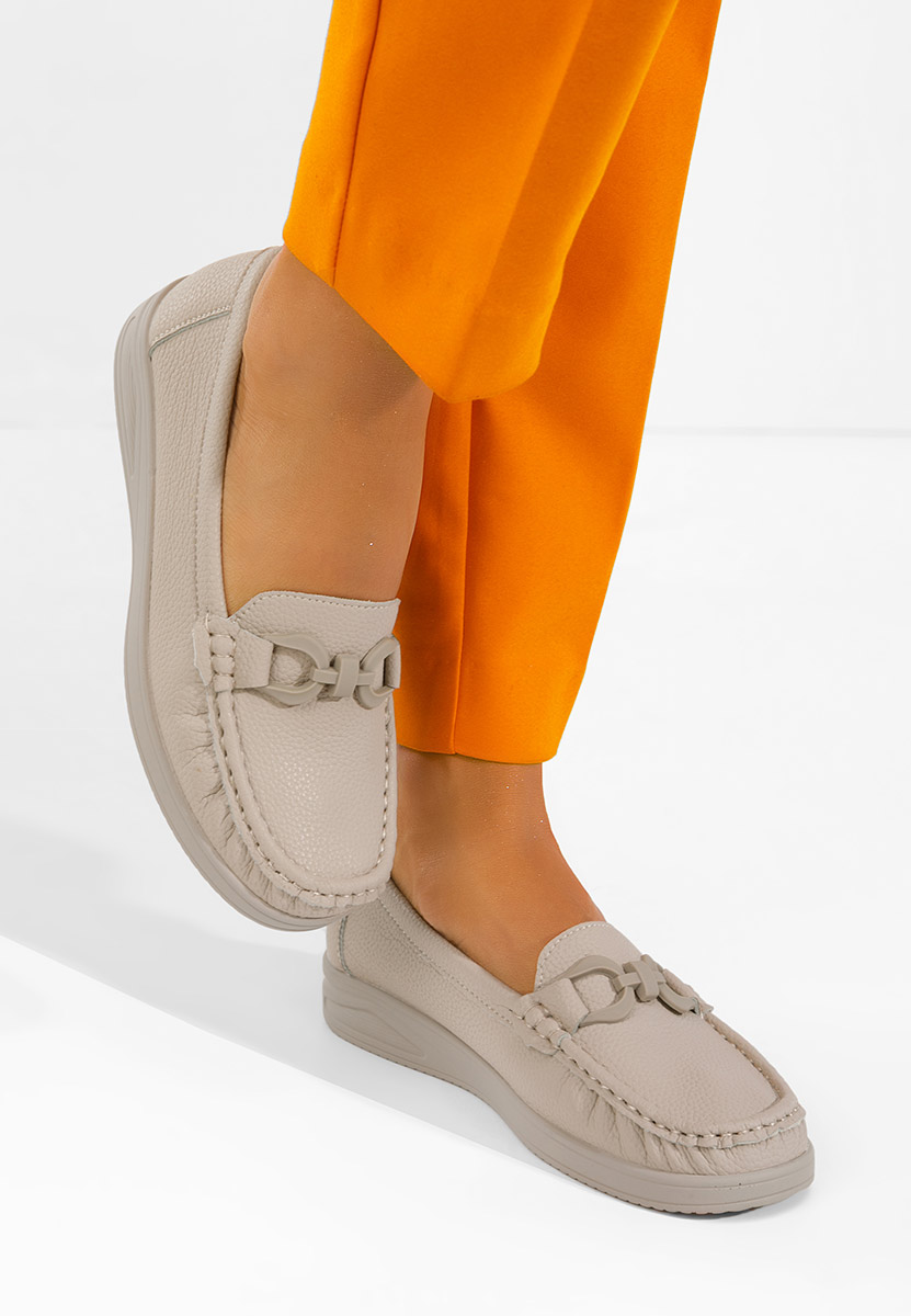 Cristiena khaki női mokaszin