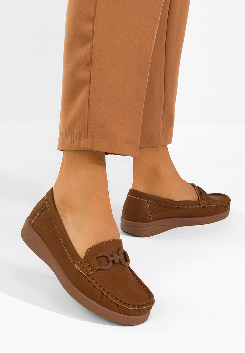 Cristiena camel női mokaszin