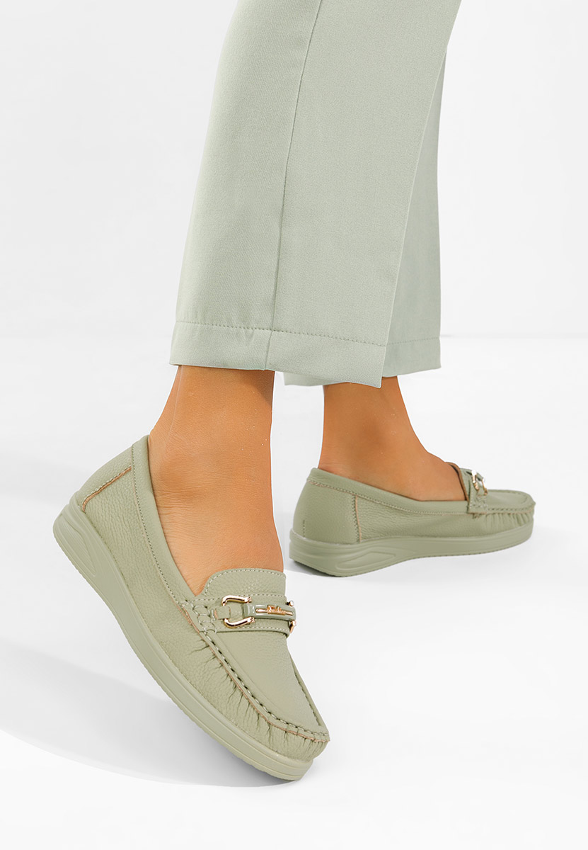 Odenia zöld női mokaszin