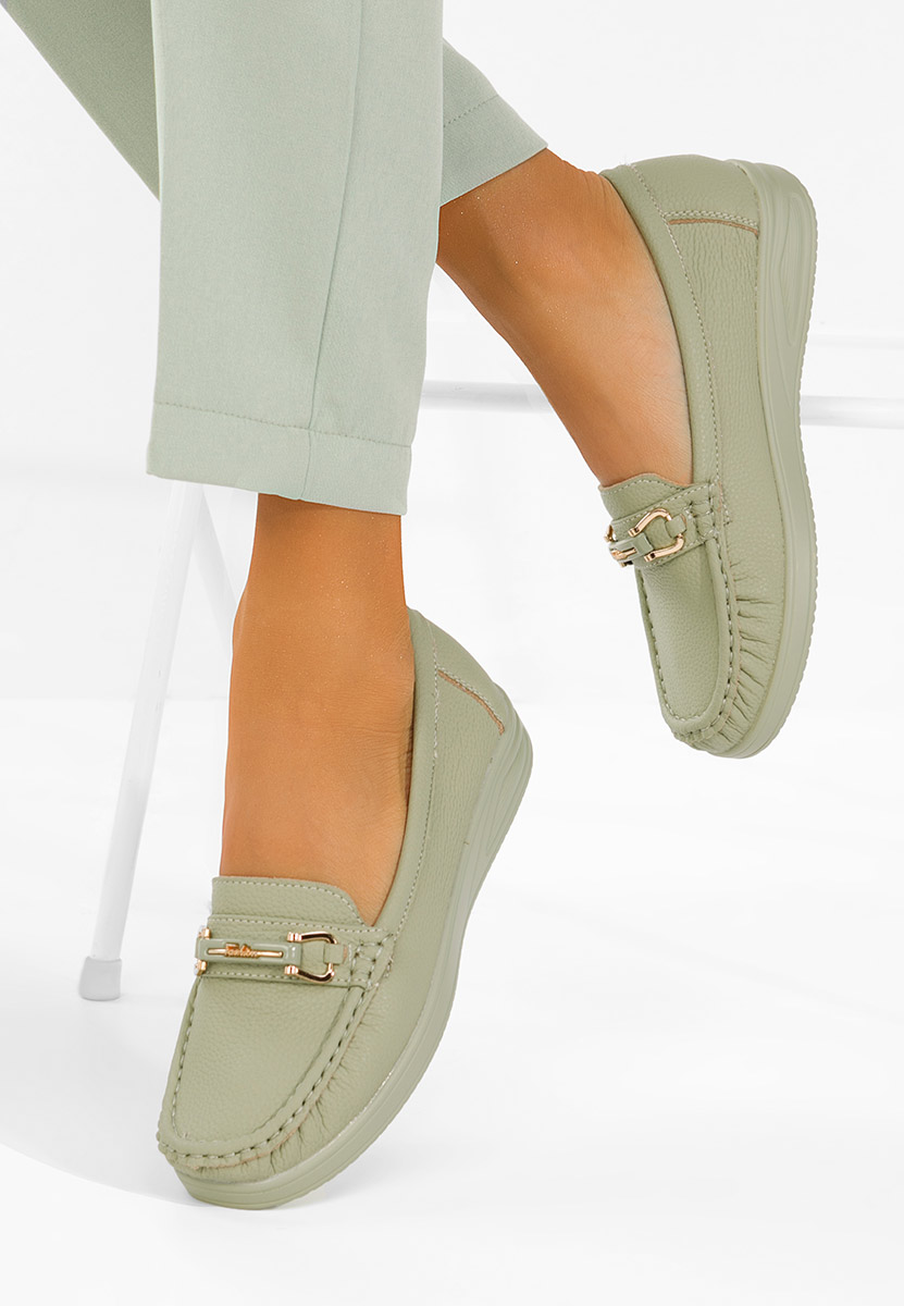 Odenia zöld női mokaszin