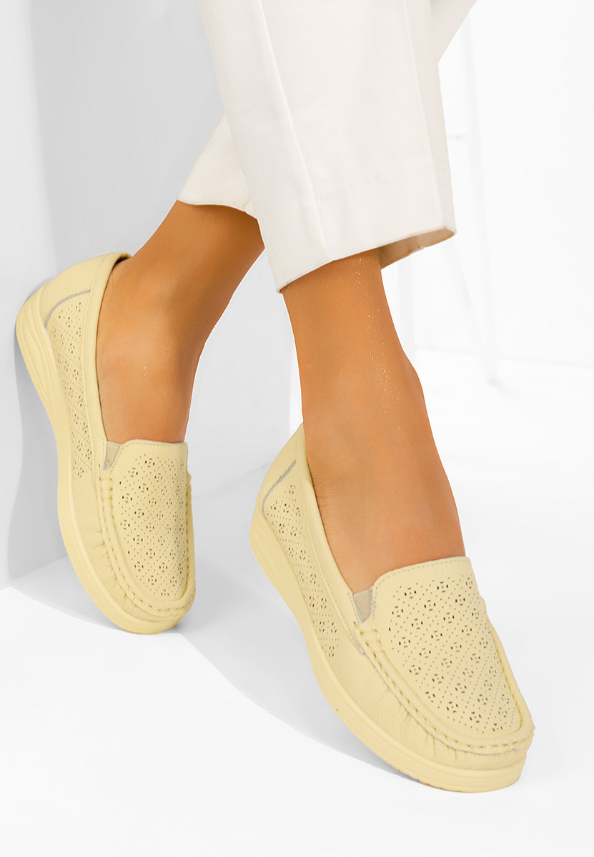 Valelia sárga női mokaszin