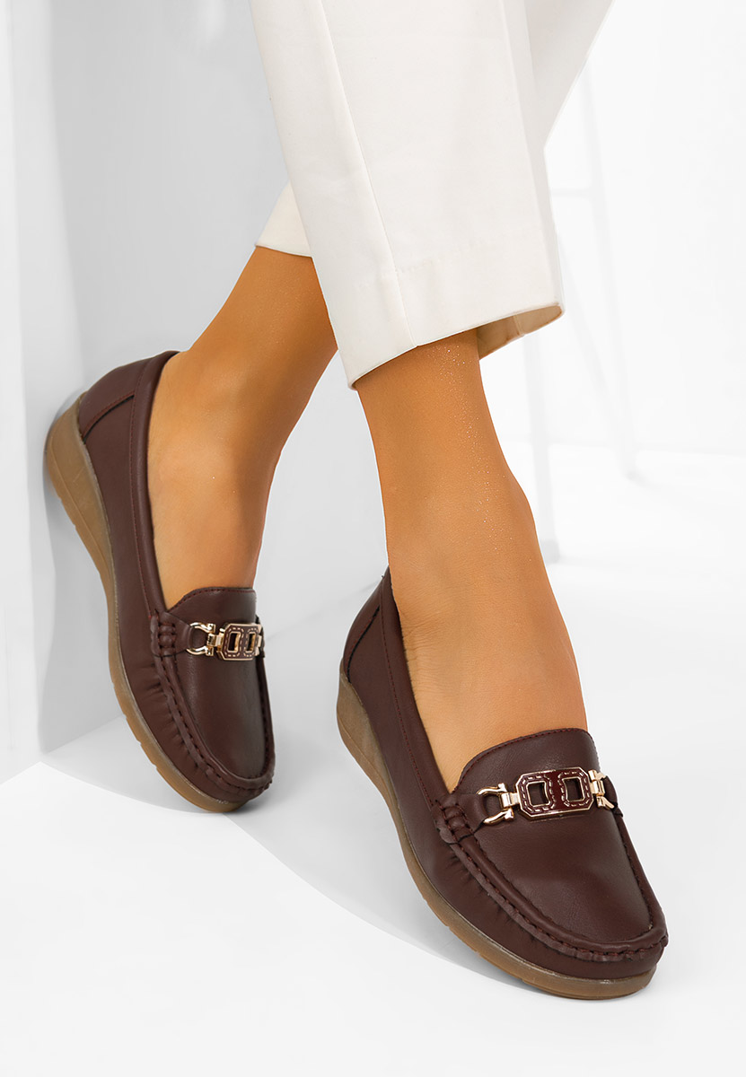 Varalia borvörös női mokaszin