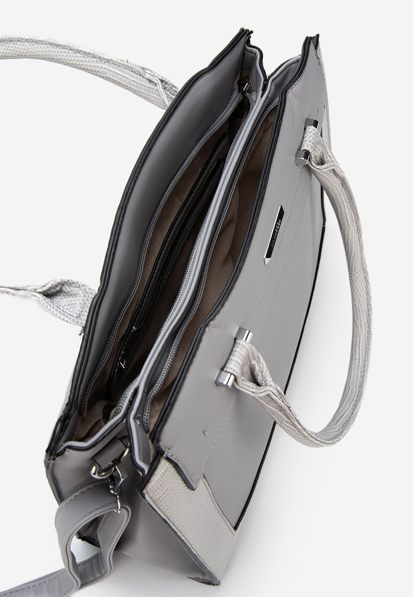 Silvia rosa 8179 szürke irodai táska