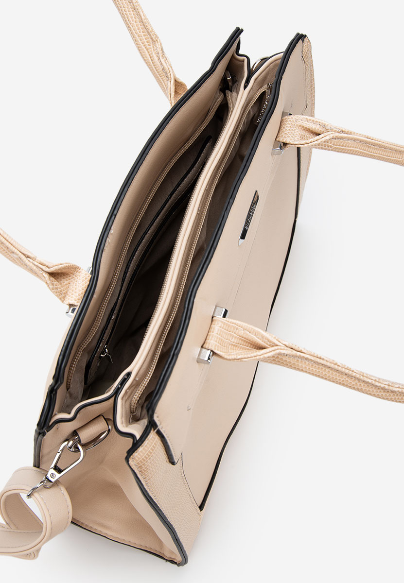 Silvia rosa 8179 bézs irodai táska