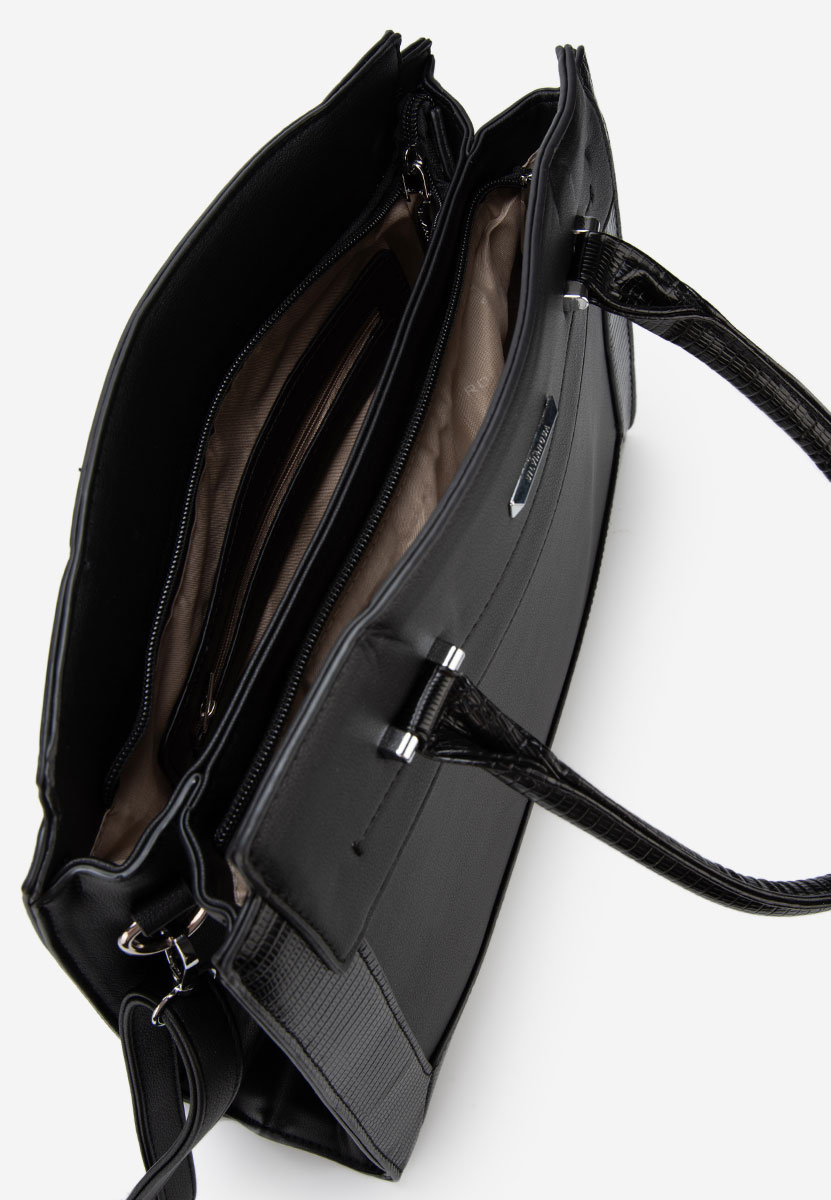 Silvia rosa 8179 fekete irodai táska