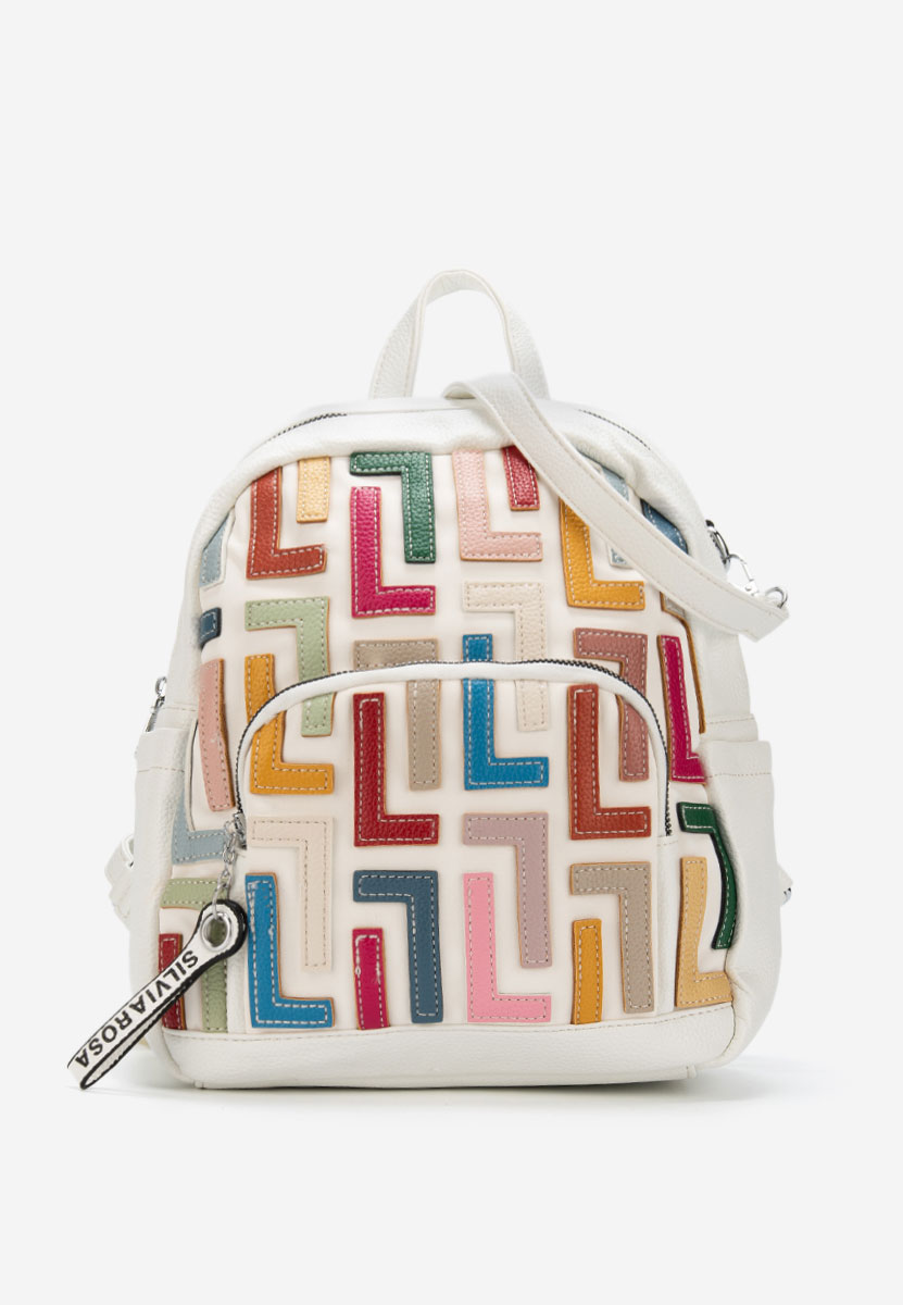 Silvia rosa 6128 fehér hátizsák