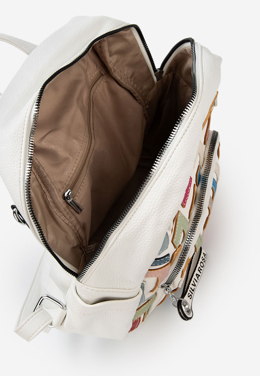 Silvia rosa 6128 fehér hátizsák