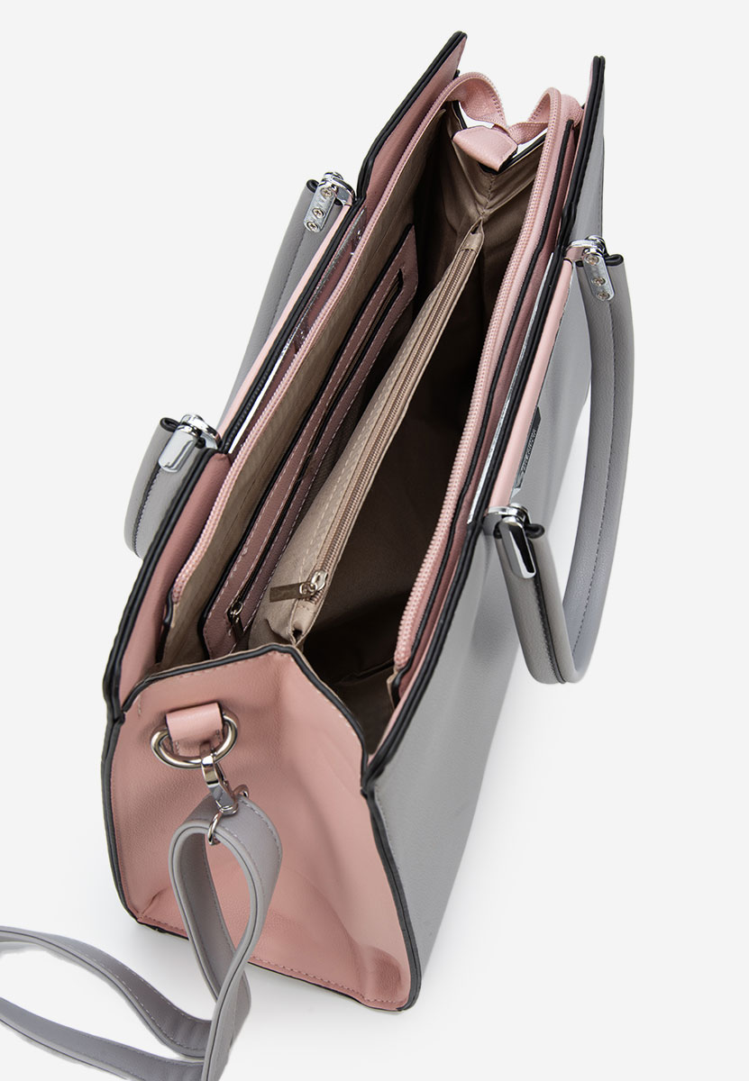 Silvia rosa 8167 szürke irodai táska