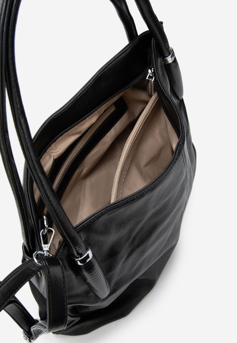 Silvia rosa 8253 fekete kézitáska