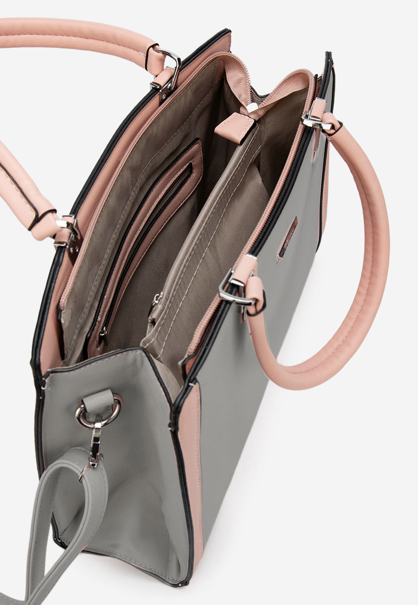 Silvia rosa 8168 szürke irodai táska