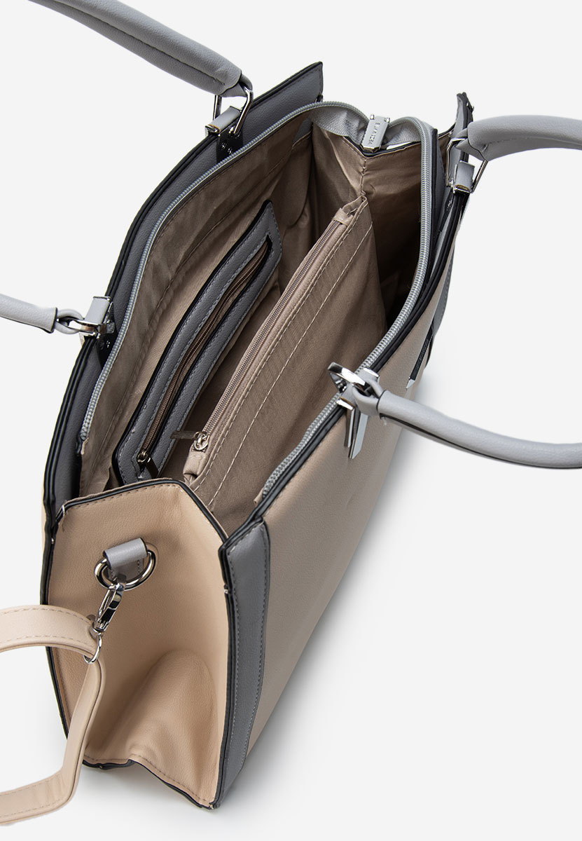 Silvia rosa 8168 bézs irodai táska