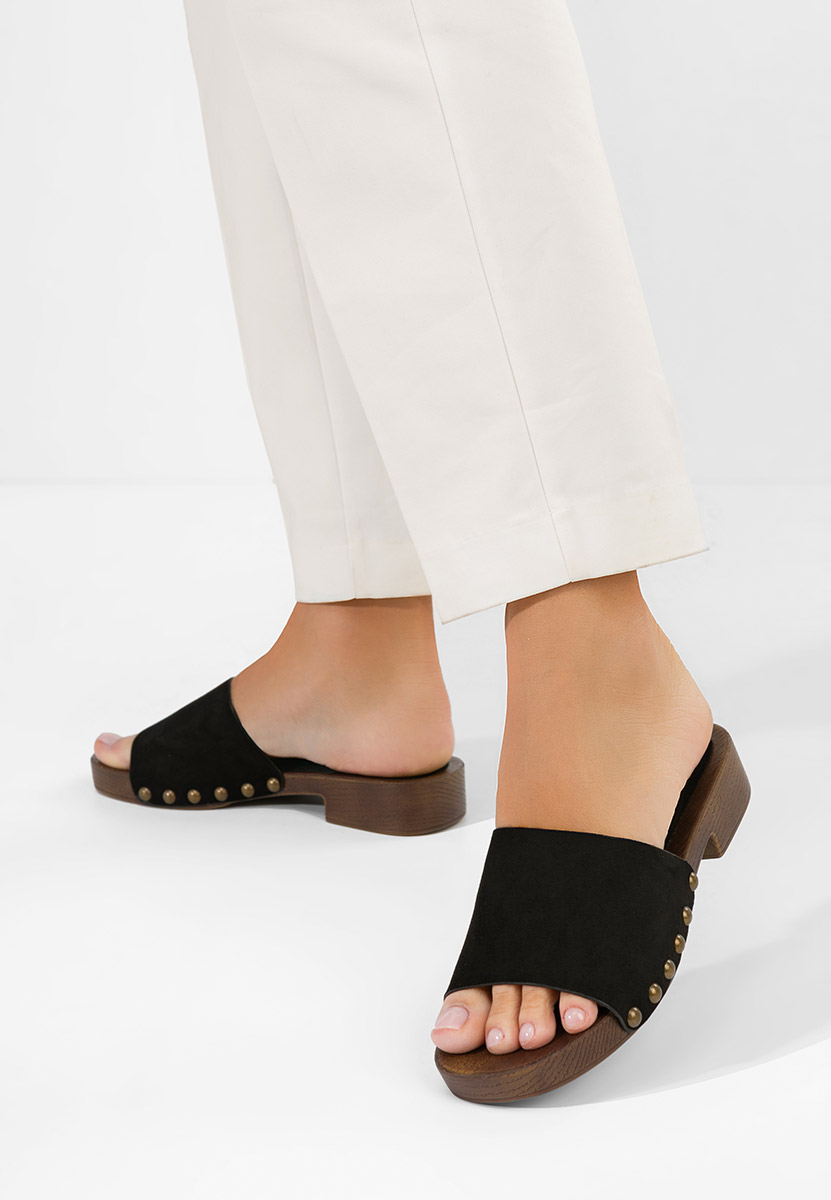 Syndi fekete női papucs