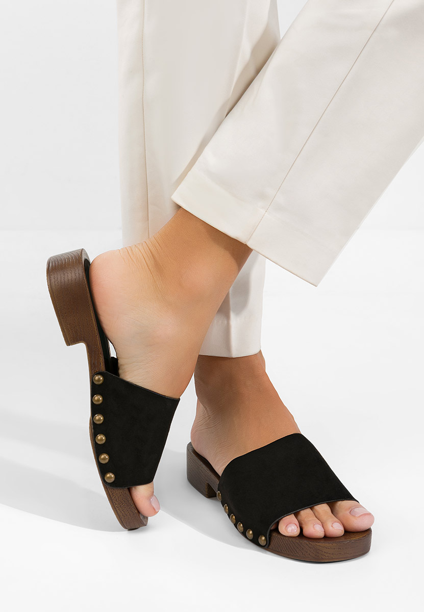 Syndi fekete női papucs