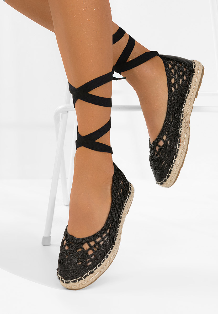 Kaddeia fekete női espadrilles