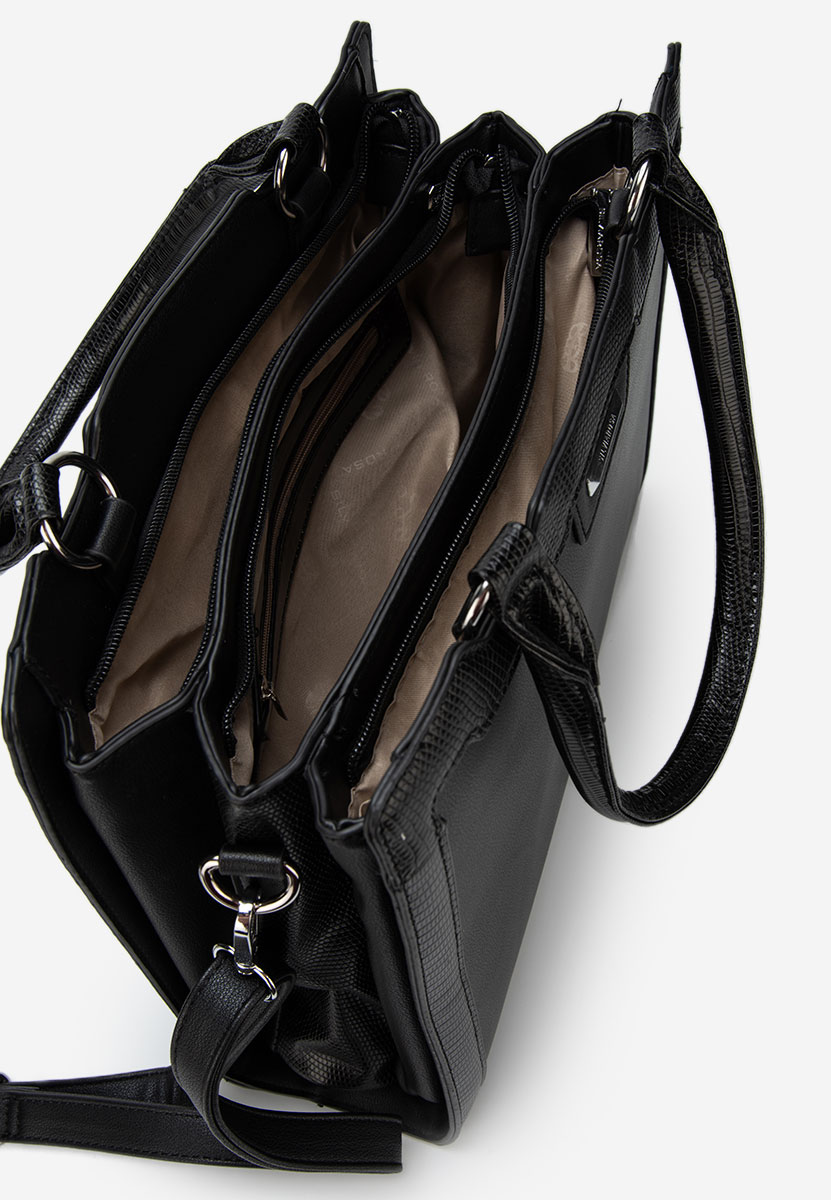 Silvia rosa 8174 fekete kézitáska