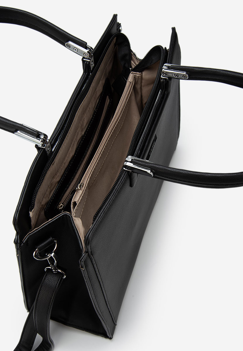 Silvia rosa 8166 fekete kézitáska