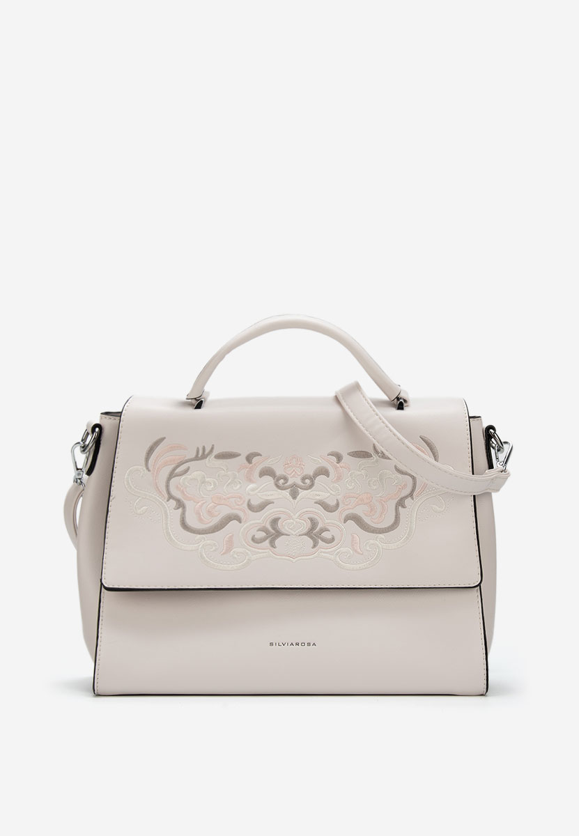 Silvia rosa 5956 fehér kézitáska