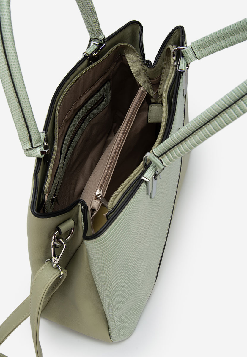 Silvia rosa 8177 zöld kézitáska