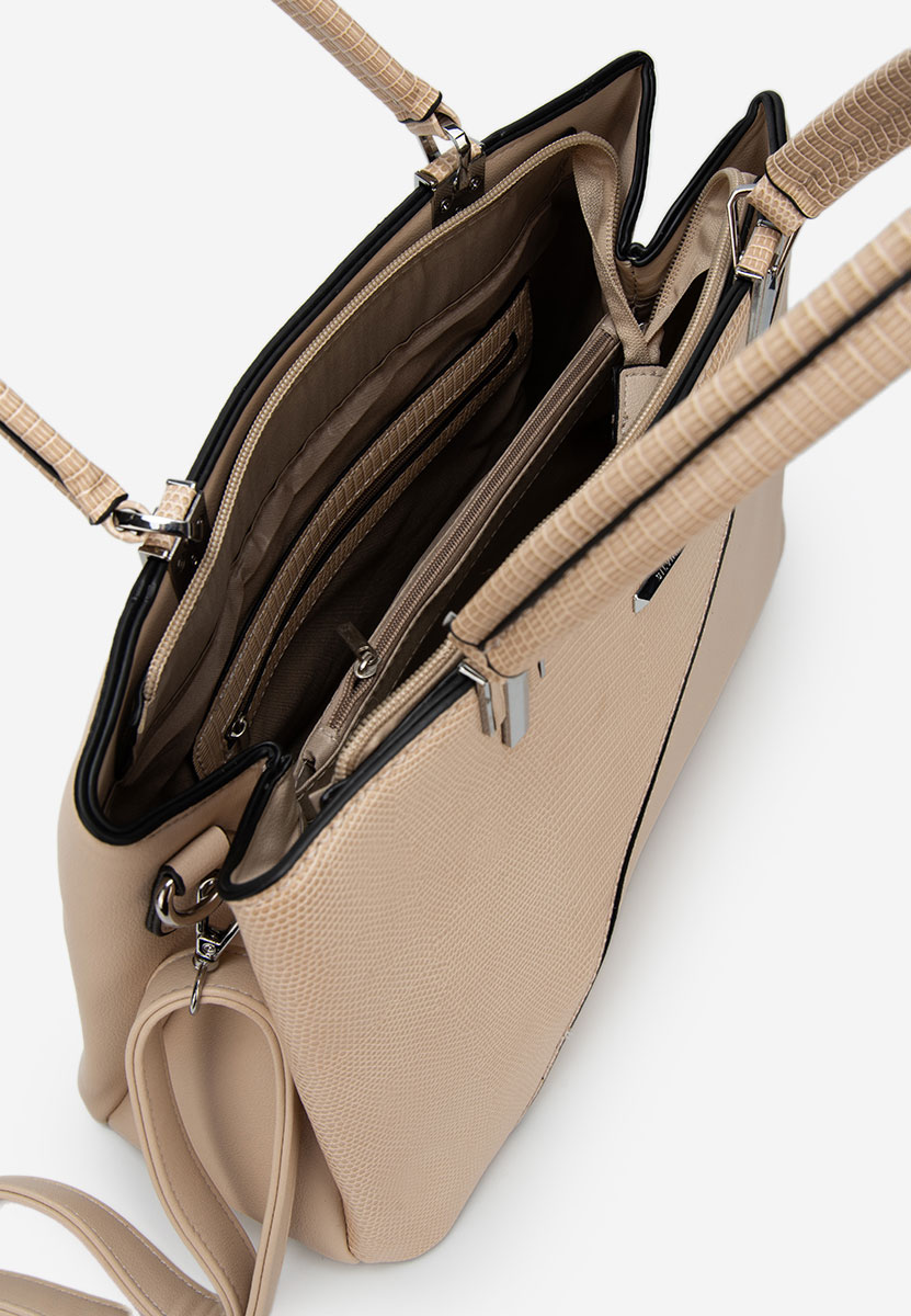 Silvia rosa 8177 bézs kézitáska