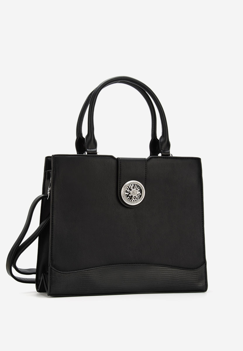 Silvia rosa 8040 fekete kézitáska