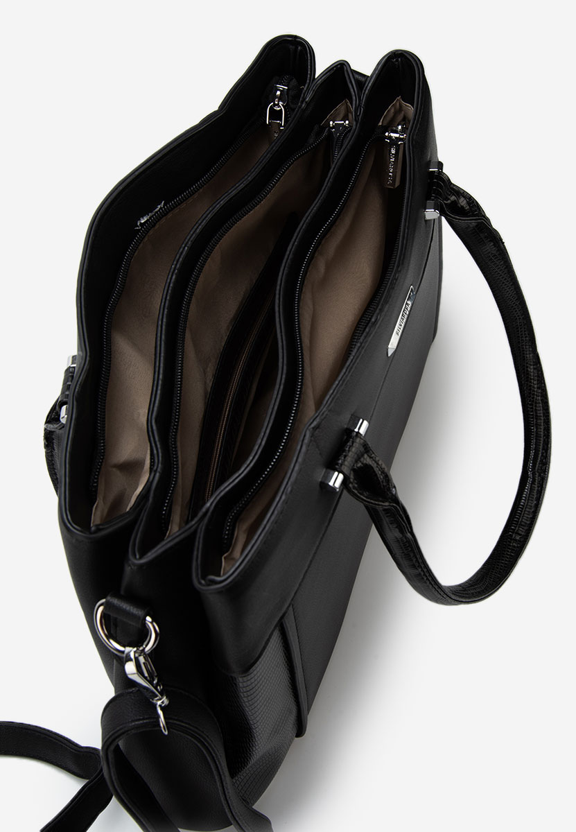 Silvia rosa 6937 fekete kézitáska