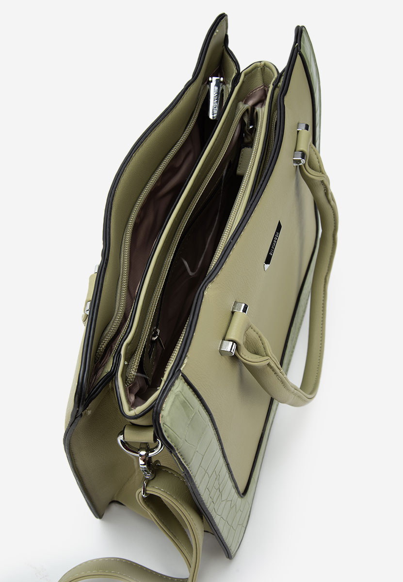 Silvia rosa 8045 zöld irodai táska