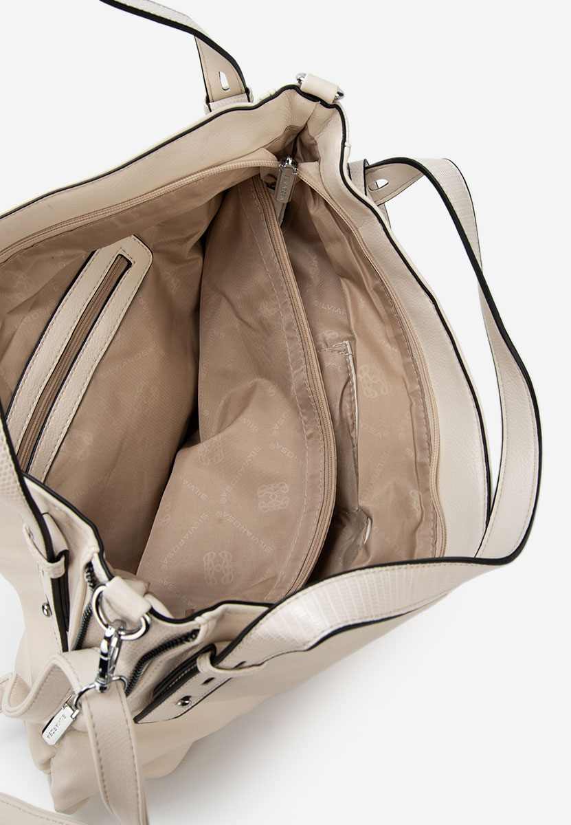 Silvia rosa 8256 bézs kézitáska