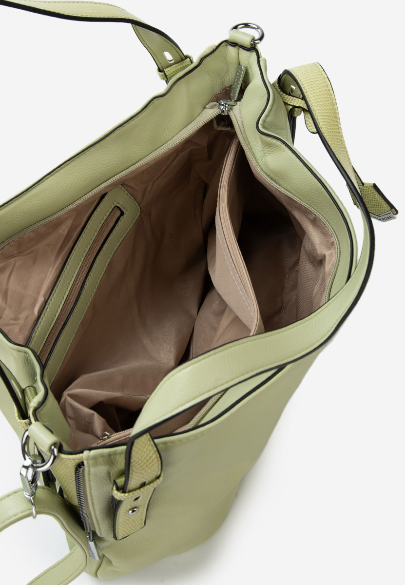 Silvia rosa 8256 zöld kézitáska