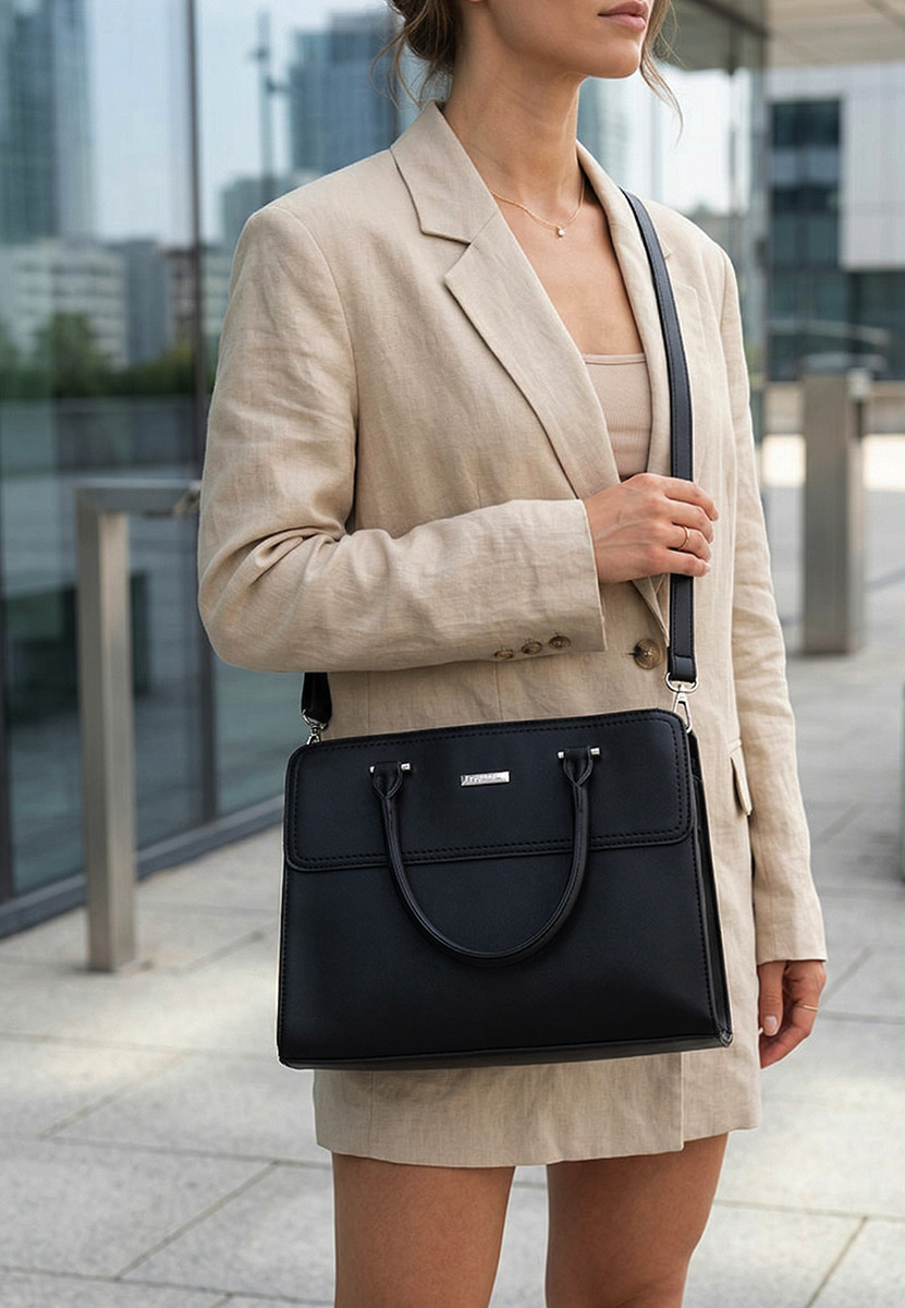 Silvia rosa 6793 fekete irodai táska