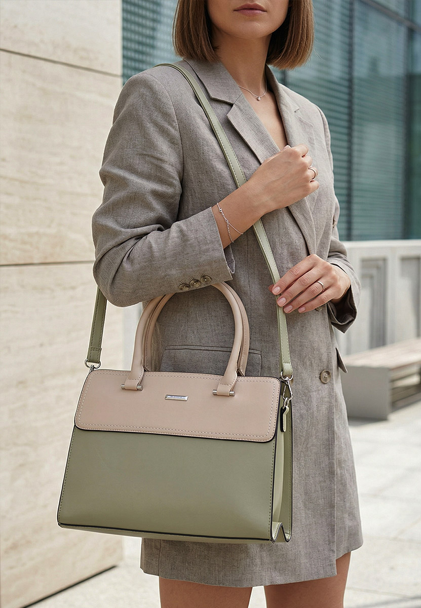 Silvia rosa 6793 zöld irodai táska