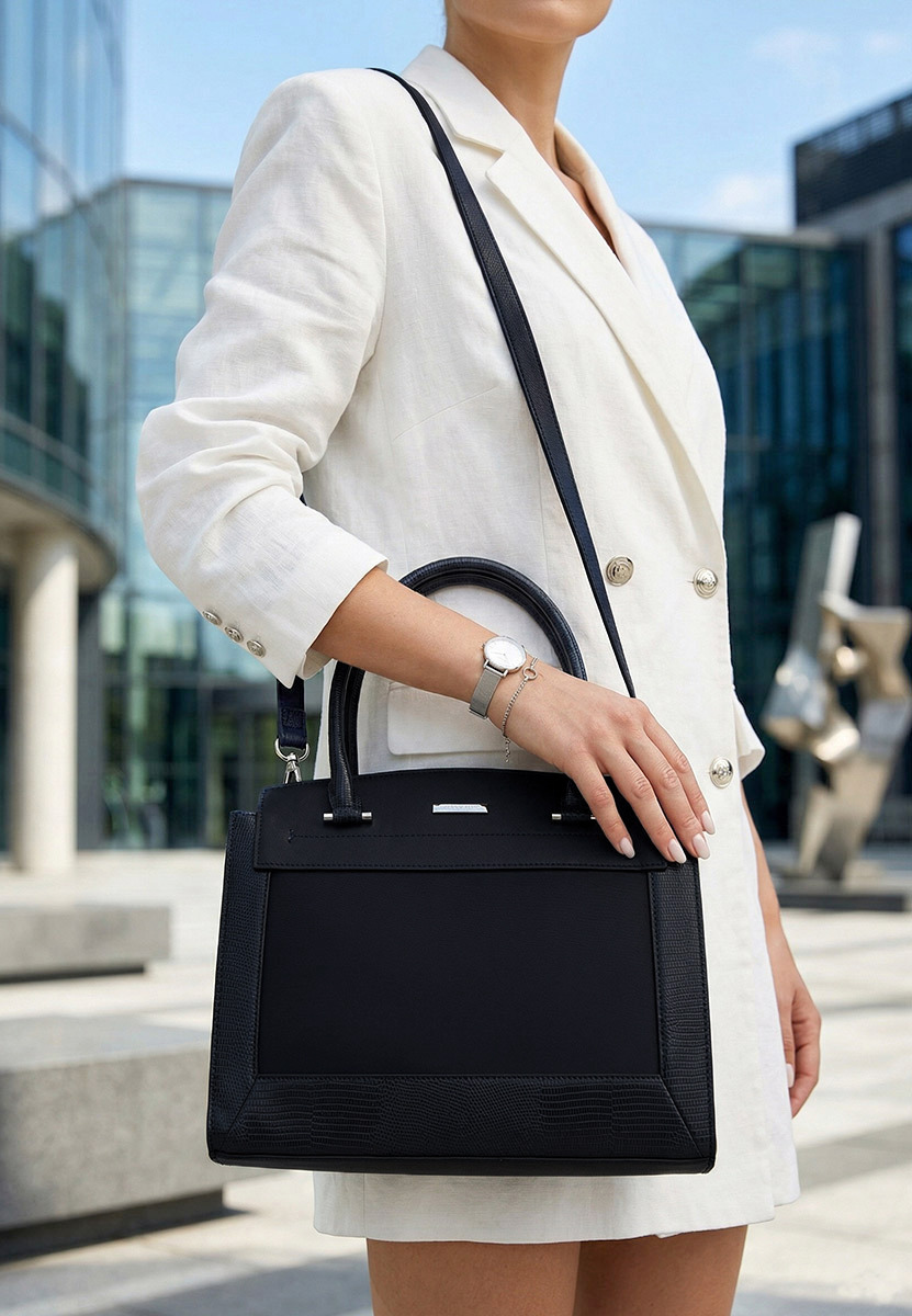 Silvia rosa 8179 tengerészkék irodai táska