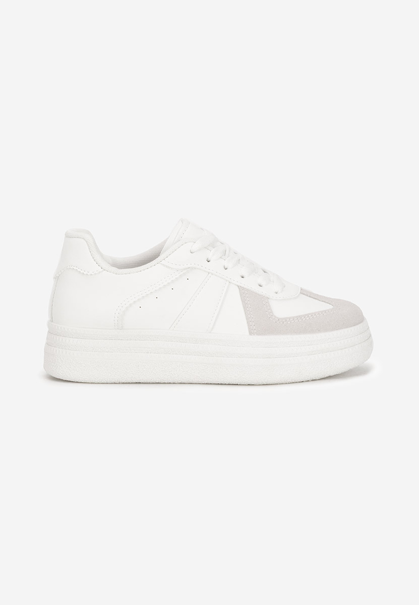 Serinia fehér telitalpú platform sneaker