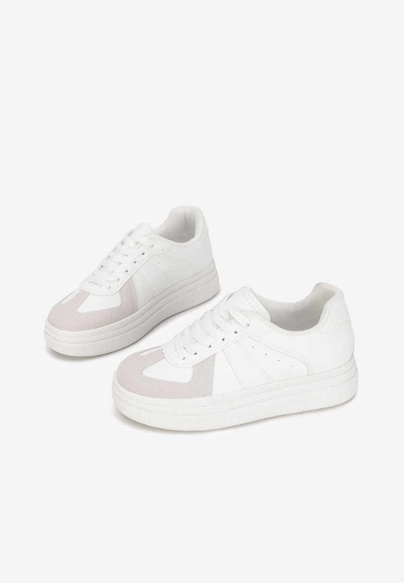 Serinia fehér telitalpú platform sneaker
